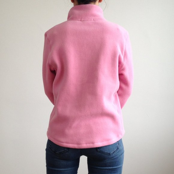 Gap - Bubblegum Pink Quarter Zip Fleece Pullover - Picture 7 of 10